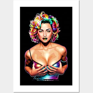 Madonna Pop Art Halftone Retro Posters and Art